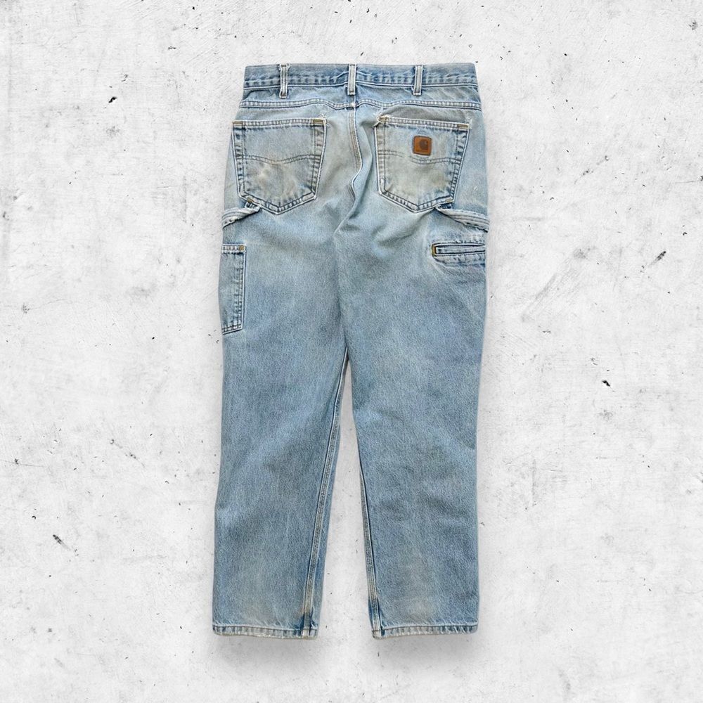 Carhartt Y2K Thrashed Carpenter Jeans, B171, Utility,  Relaxed Fit, 7 Pocket, 34 - Picture 2 of 10